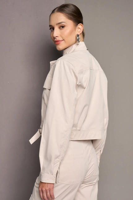 Jaqueta Bomber com Lapelas – Yexx