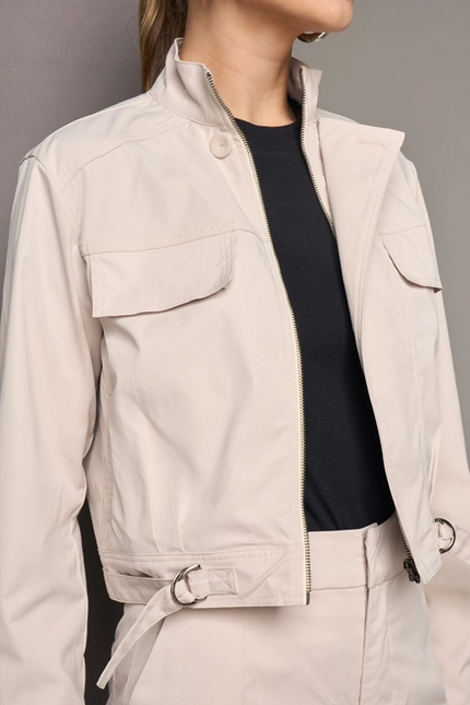 Jaqueta Bomber com Lapelas – Yexx