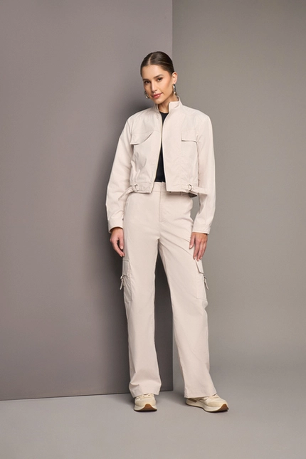 Jaqueta Bomber com Lapelas – Yexx
