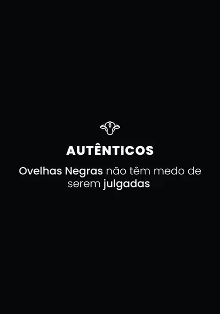 Camiseta Autênticos Unissex - Ovelha Negra