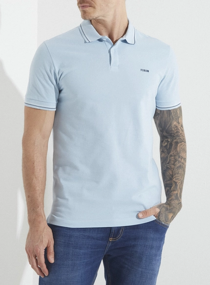 Camisa Polo Básica com Detalhe - Forum