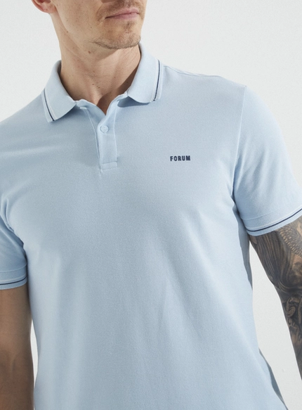 Camisa Polo Básica com Detalhe - Forum