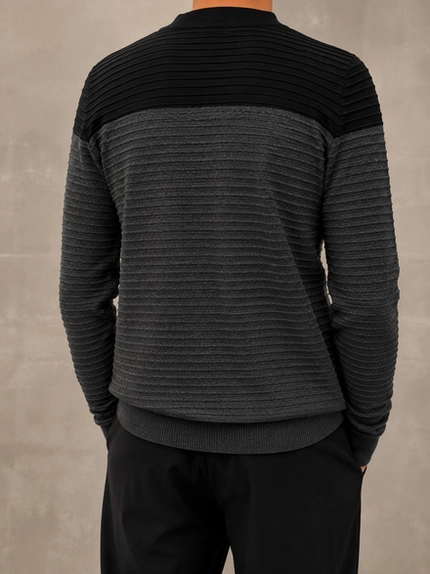 Blusa Tricô Bicolor 1878