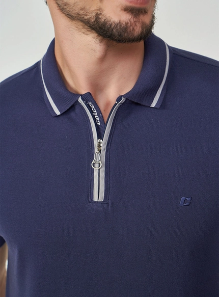 Camisa Polo Com Zíper - Colcci