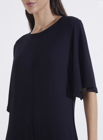 Vestido Midi Mangas Amplas – Forum