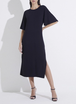Vestido Midi Mangas Amplas – Forum