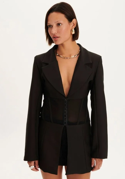 Blazer Slim com Transparência – Myft