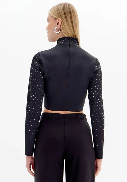 Blusa Cropped com Brilhos – Myft