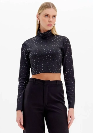 Blusa Cropped com Brilhos – Myft